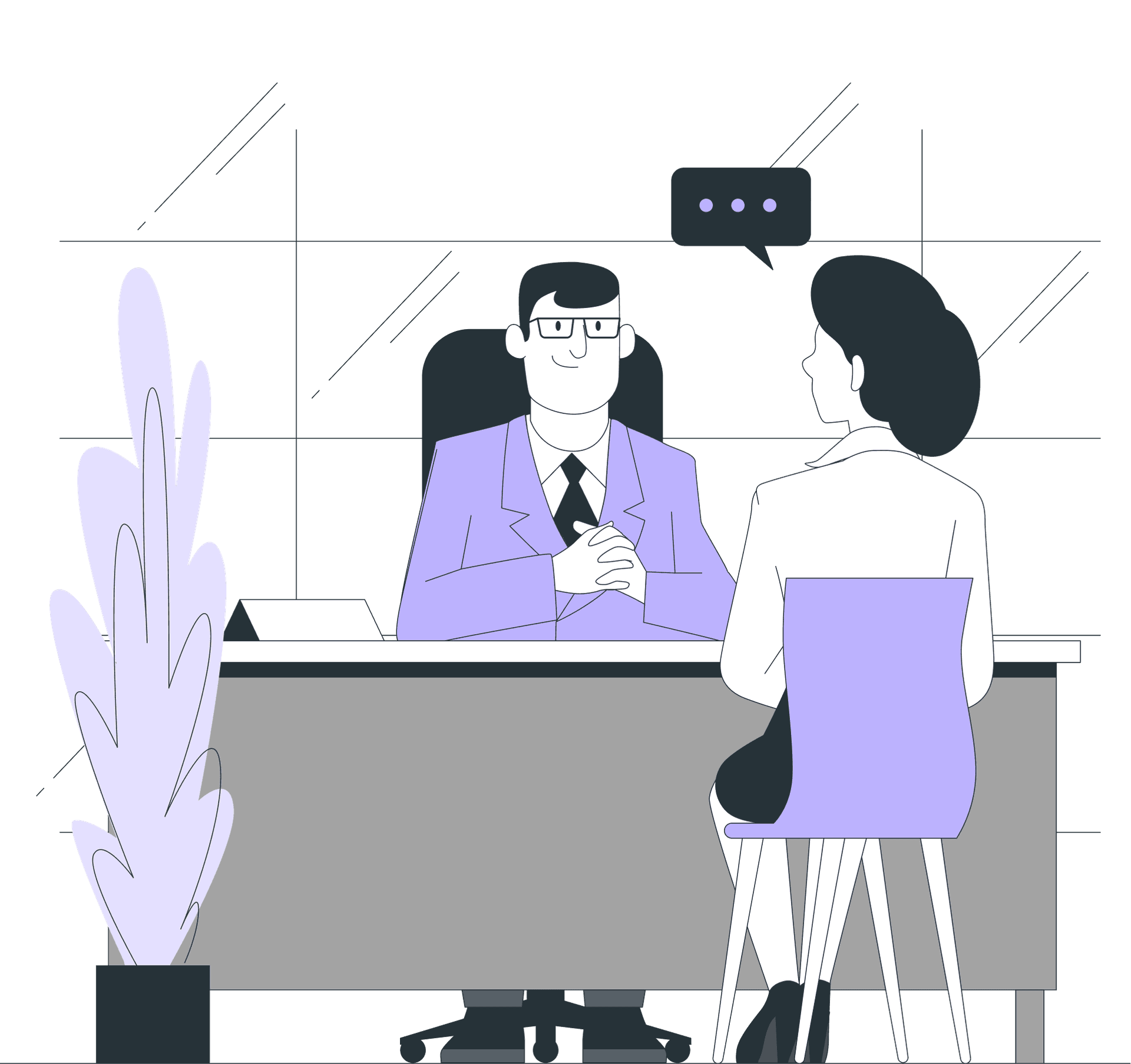 Interview illustration